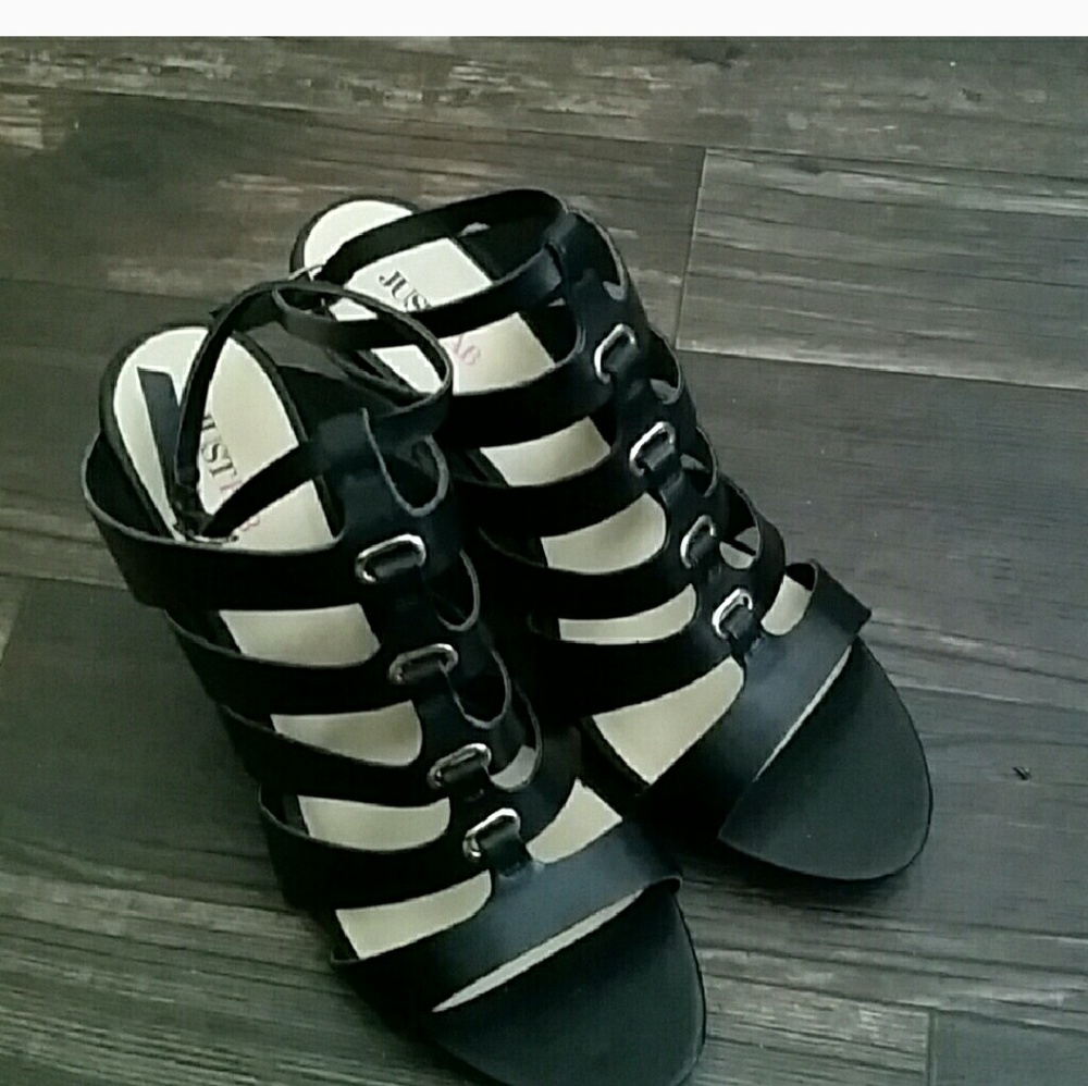 JustFab Strappy Wedges